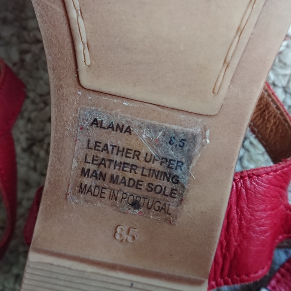 miz mooz alana red Strappy Sandals size 8 - Picture 11 of 13